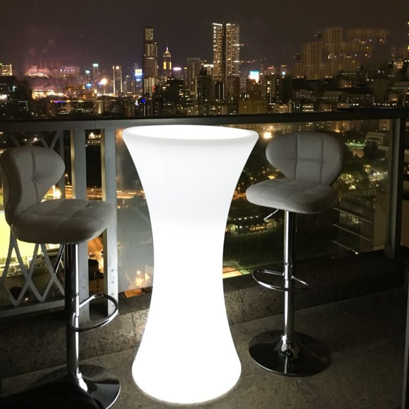 Стол коктейльный с подсветкой LED d-57,5 см