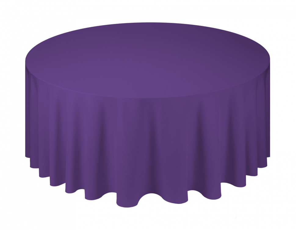 Скатерть круглая сиреневая, PANTONE Medium Purple 330см